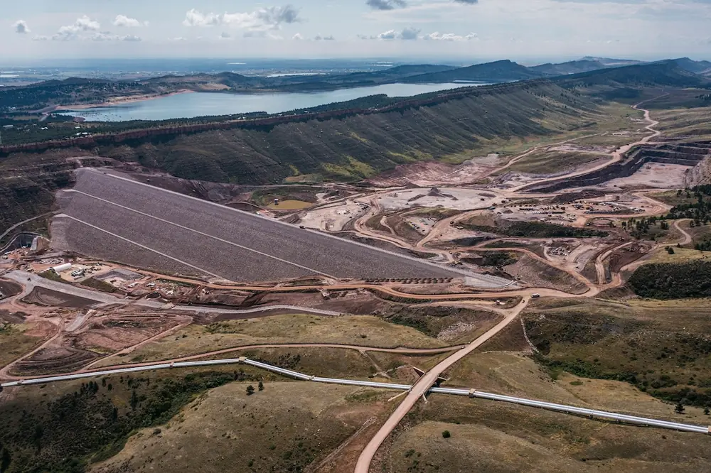 The Chimney Hollow Reservoir, built by Barnard, earned the award for New Utility Infrastructure.