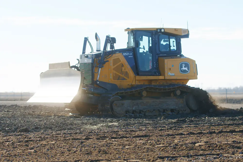 On the job with Westlund Excavating, the John Deere 850 X‑Series Crawler Dozer and SmartGrade help crews finish faster and with fewer corrections.