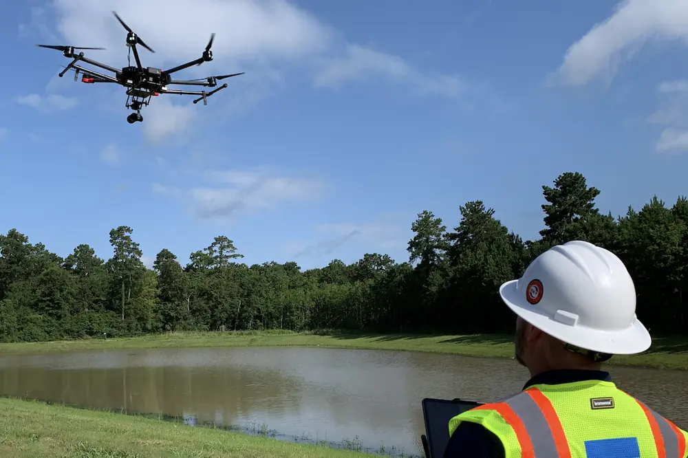 Aerial LiDAR, flown by a manned fixed-wing Distributed Aperture System aircraft, captured data from above.